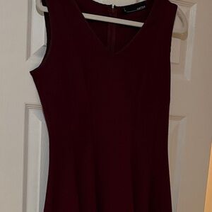 Chetta B Deep Red Sleeveless Mini Dress